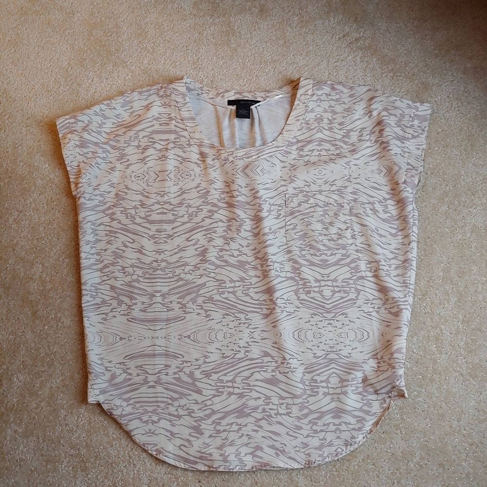 NWOT Calvin Klein jeans women's cream top